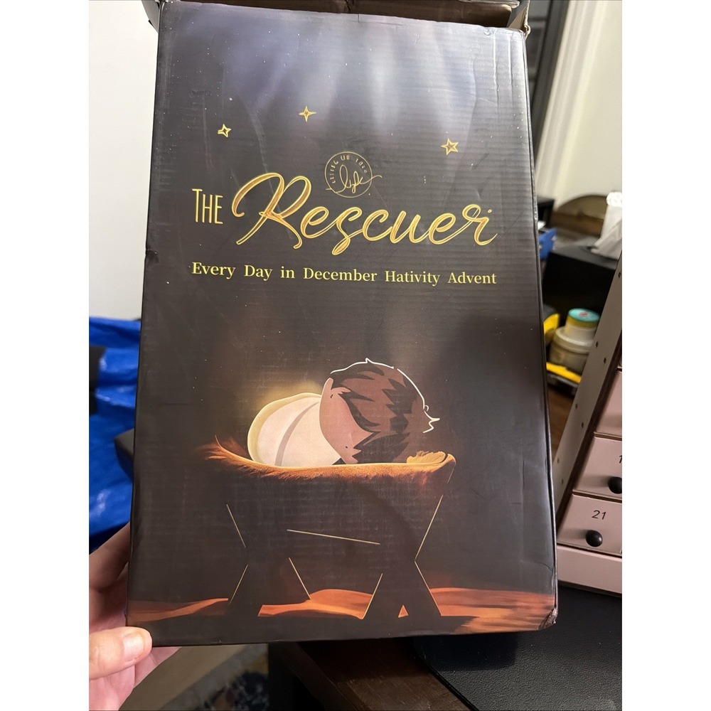 Story Of The Life -The Rescuer - Traditional Nativity Set Advent Calendar Compl!